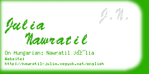 julia nawratil business card